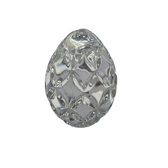 Vintage‎ Waterford Crystal Egg Paperweight- 2 1/2"H - Picture 1 of 3